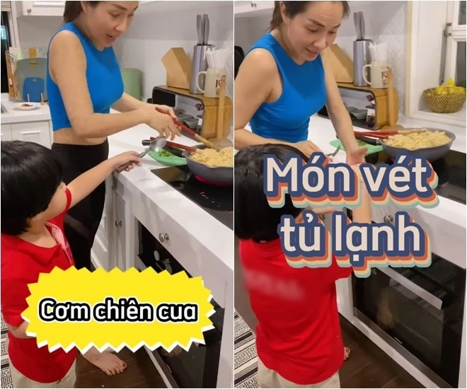 Vợ hoàng bách làm món vét tủ lạnh ngon ngất ngây lúc nấu mẹ chồng phán con cô thì cô chăm con tôi thì tôi chăm - 1