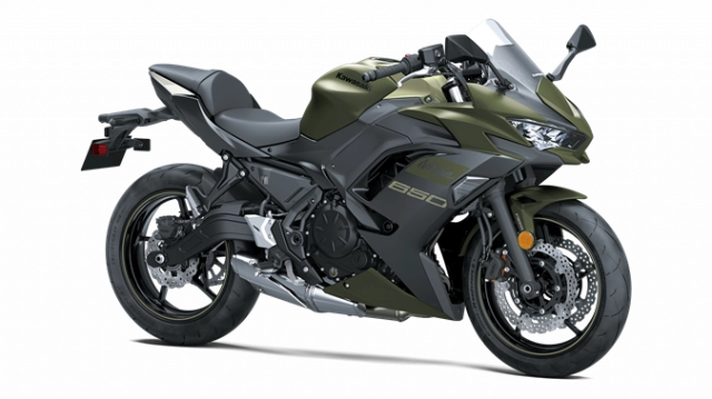 Kawasaki ninja 650 2024 lộ diện với màn hình mới và màu sắc mới - 1