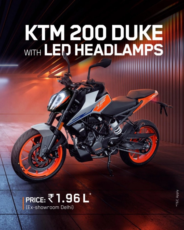 Ktm 200 duke 2023 được cập nhật đèn pha led mới - 1