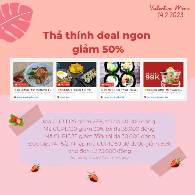 Mua 1 tặng 1 deal ngon giảm 50 món ngon 0 đồng và cơn mưa quà tặng valentine ngọt ngào từ shopeefood - 1