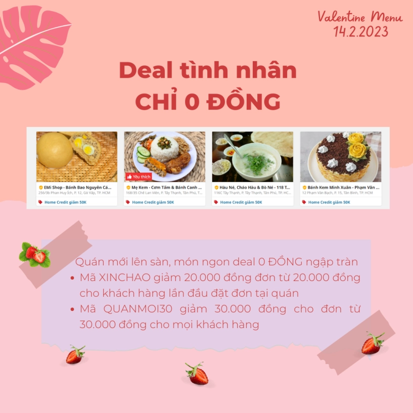 Mua 1 tặng 1 deal ngon giảm 50 món ngon 0 đồng và cơn mưa quà tặng valentine ngọt ngào từ shopeefood - 2