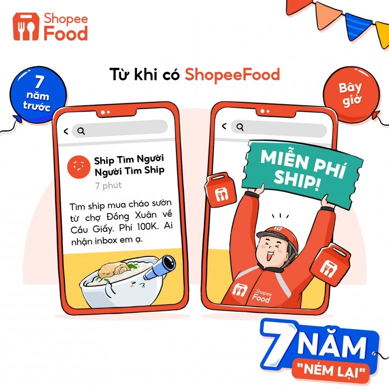 Mừng 7 năm tình bạn shopeefood dành tặng ưu đãi khủng khao người dùng vạn món ngon - 1