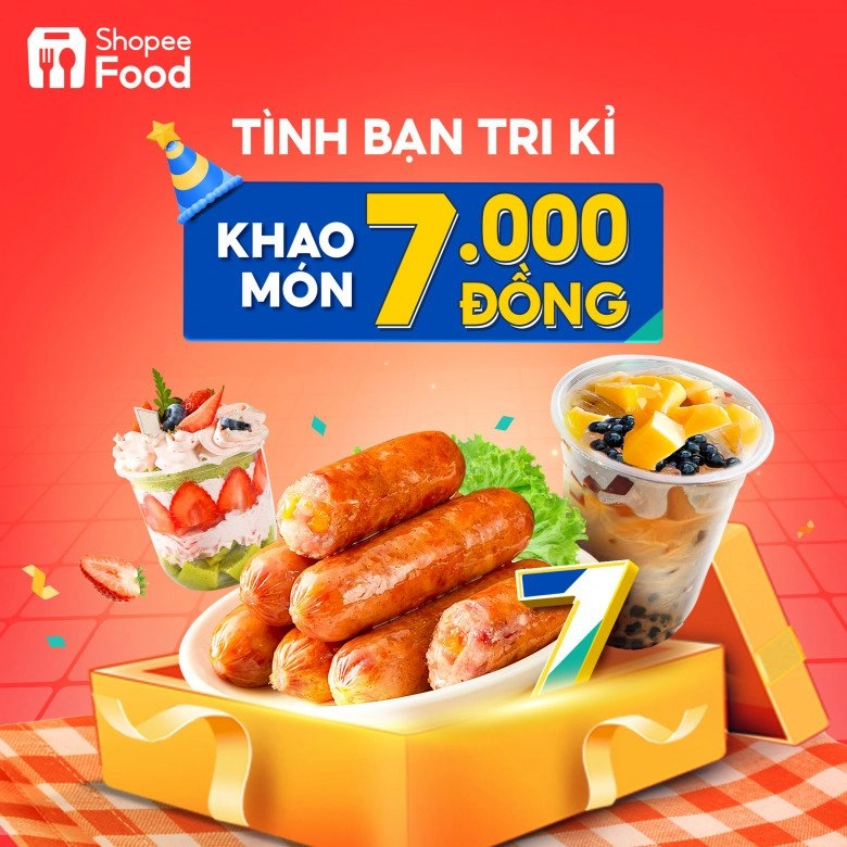 Mừng 7 năm tình bạn shopeefood dành tặng ưu đãi khủng khao người dùng vạn món ngon - 2