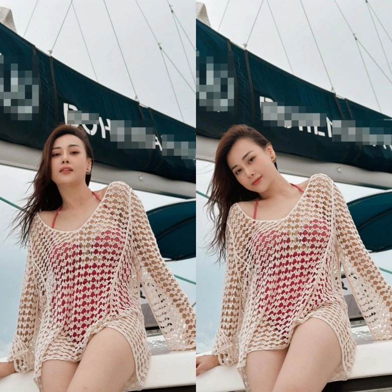 Phương oanh giã từ bikini tí hon chuốt cong 3 vòng làm vợ shark bình thay đổi 180 độ - 1