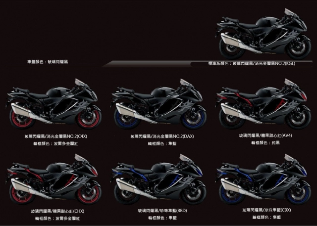Suzuki hayabusa 2024 nhật bản ra mắt bảng màu tùy chỉnh - 3