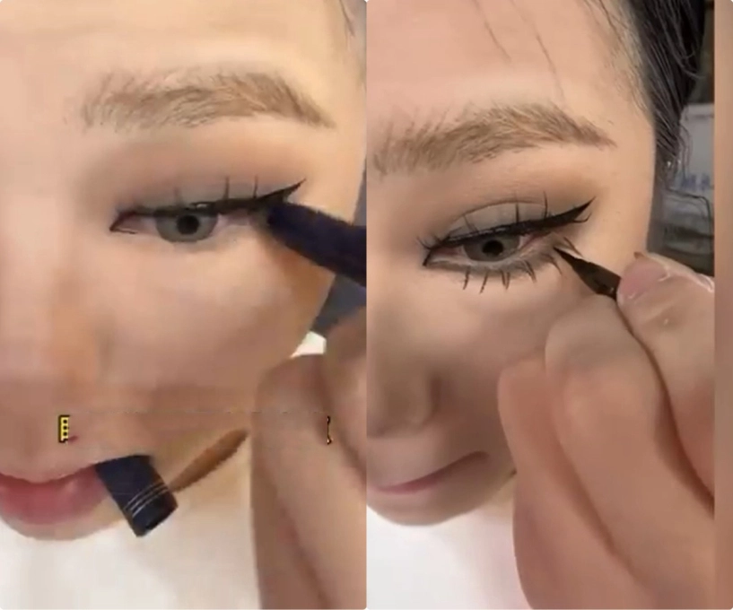 Vừa đi vừa make-up cô gái khiến người đi đường thấy ngại thành quả chẳng ai tin - 8