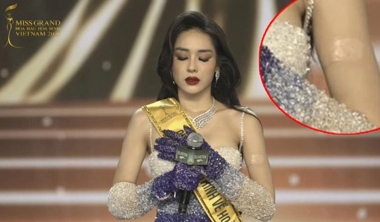 Á hậu 3 hồng hạnh đã giấu nhẹm hình xăm ở cánh tay khi đi thi miss grand vietnam 2023 - 6