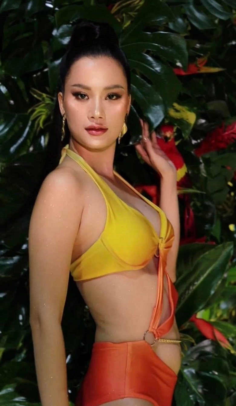 Ảnh hậu trường bikini top 18 miss universe vietnam 2023 múi bụng của hương ly thật hay giả - 2