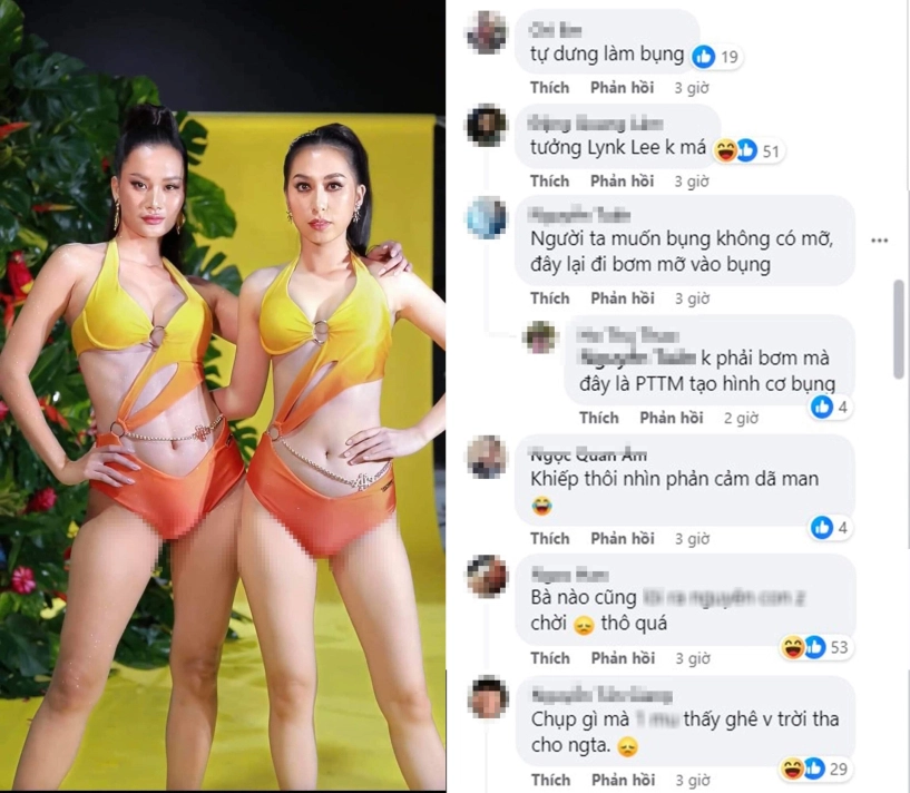 Ảnh hậu trường bikini top 18 miss universe vietnam 2023 múi bụng của hương ly thật hay giả - 3