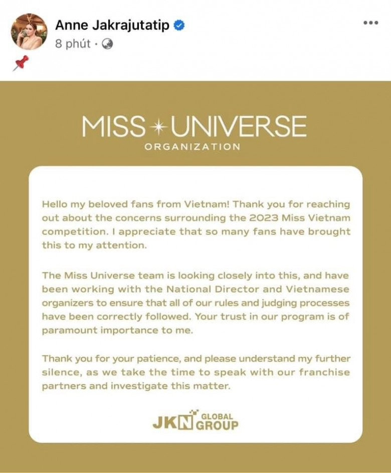 Chính thức miss universe điều tra tính minh bạch của miss universe vietnam 2023 và hoa hậu bùi quỳnh hoa - 3