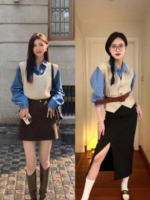 Chưa phải lúc mặc blazer áo gi-lê mới là món đồ sành điệu phụ nữ nào cũng nên có - 11