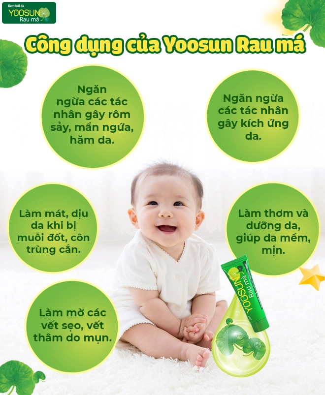 Có gì bên trong yoosun rau má - tuýp kem xử lý các vấn đề về da của trẻ - 3