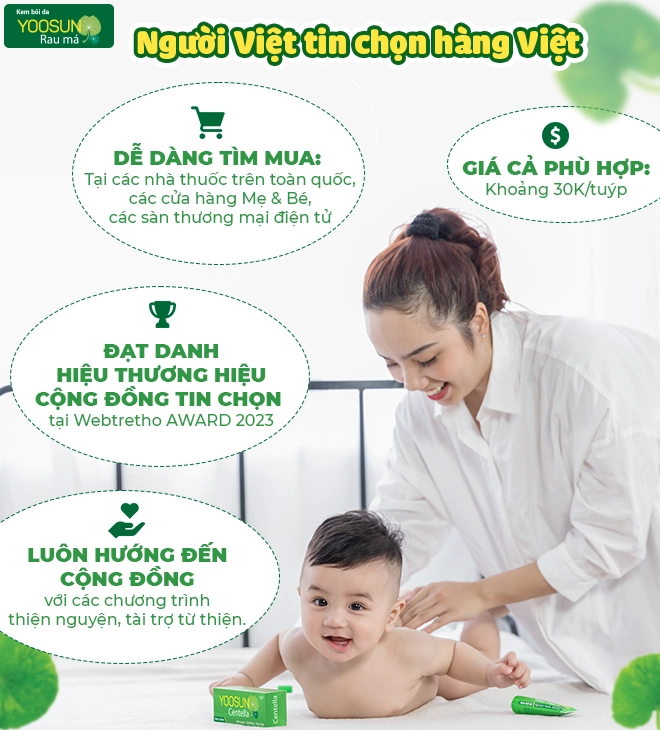 Có gì bên trong yoosun rau má - tuýp kem xử lý các vấn đề về da của trẻ - 5