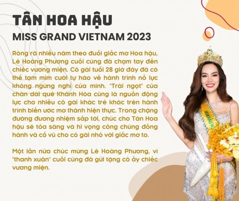 Miss grand vietnam 2023 lê hoàng phương thanh xuân không còn nợ cô ấy chiếc vương miện - 19