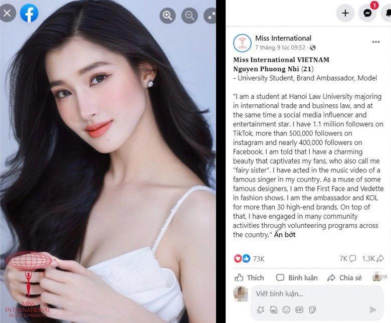 Phương nhi trước thềm dự thi miss international 2023 phần thân giữa được khen đẹp vượt mặt ngọc trinh - 1