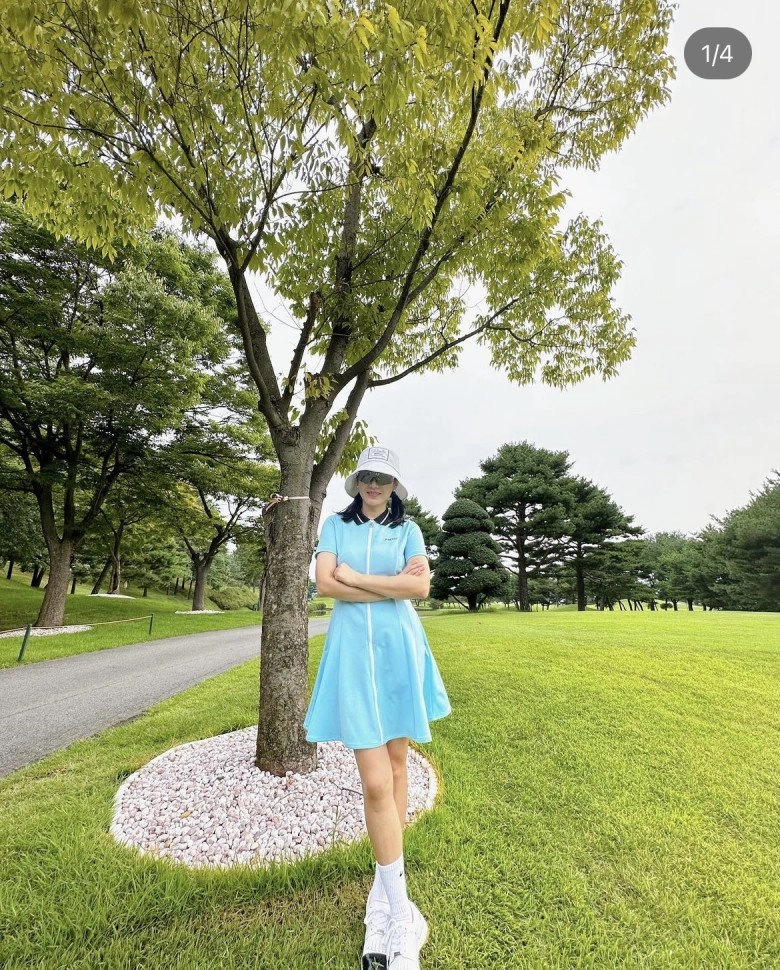 Son ye jin đi chơi golf luôn mang 2 món che chắn nhưng vô tư diện hở đúng chỗ này - 6