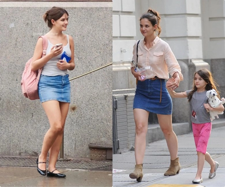 Tạm biệt chiếc quần của mẹ suri cruise cứ diện các thiết kế mang màu trời là sáng bừng con phố - 2