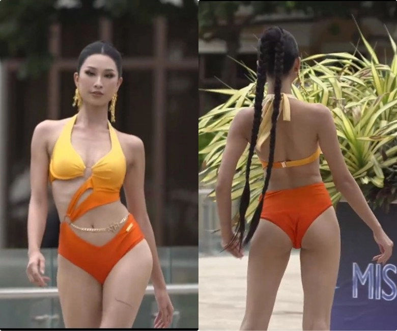 Top 18 miss universe vietnam 2023 trình diễn bikini emma lê suýt vồ ếch lệ nam lộ miếng lót ngực - 5