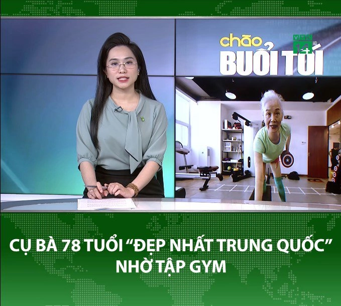 Bà nội đẹp nhất trung quốc 78 tuổi eo ót da nhẵn thín nhờ hùng hục nâng 1 thứ khỏi mặt đất - 1