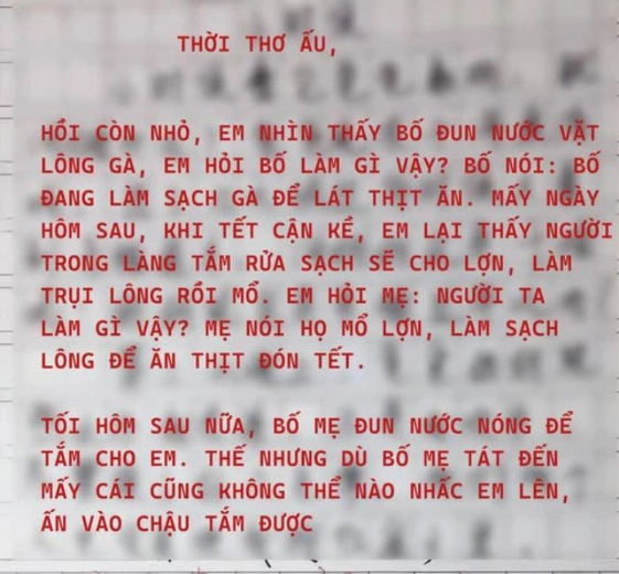 Bài văn kể về kỷ niệm thoát chết của cậu bé tiểu học khiến người xem được trận cười vật vã - 1