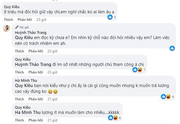 Dv huỳnh thảo trang tìm bảo mẫu trông con tổng cộng 7tiêu chí nhưng mức lương gây tranh cãi - 4