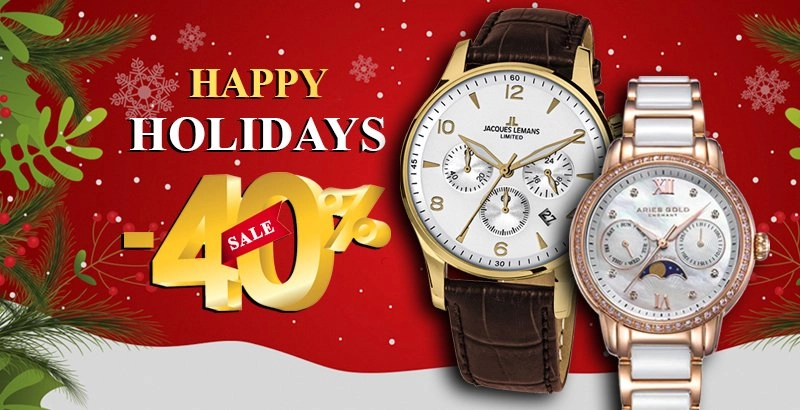 Happy holidays happy shopping với big sale 40 tại đăng quang watch - 1