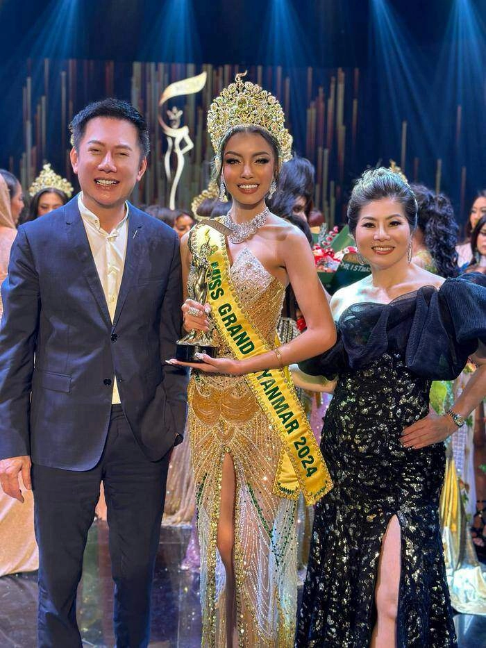 Người đẹp 16 tuổi đăng quang miss grand myanmar 2024 mặt búp bê body bẻ gãy sừng trâu - 2