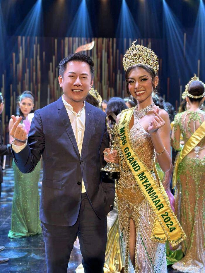 Người đẹp 16 tuổi đăng quang miss grand myanmar 2024 mặt búp bê body bẻ gãy sừng trâu - 3