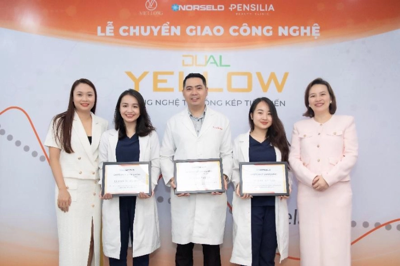 Pensilia beauty clinic ký kết chuyển giao công nghệ dual yellow laser của norseld - 1