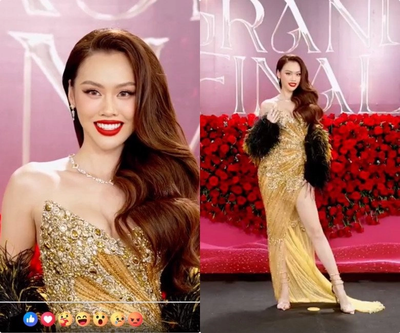 Thảm đỏ chung kết miss grand international 2023 minh kiên lẻ bóng kiều loan rực rỡ khoe sắc - 3