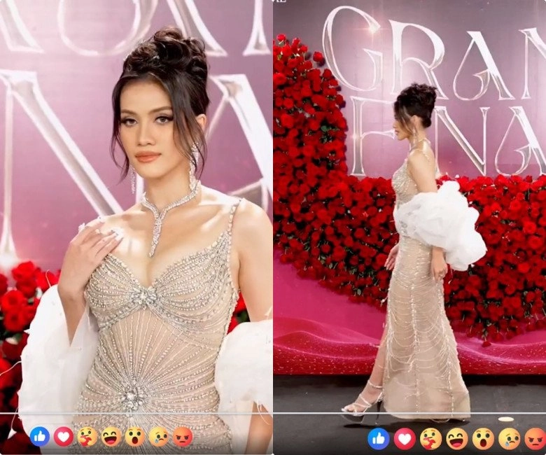 Thảm đỏ chung kết miss grand international 2023 minh kiên lẻ bóng kiều loan rực rỡ khoe sắc - 12