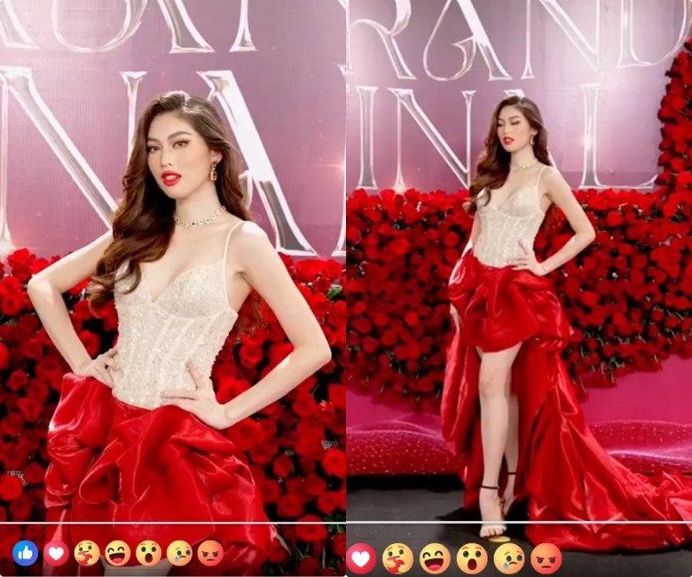 Thảm đỏ chung kết miss grand international 2023 minh kiên lẻ bóng kiều loan rực rỡ khoe sắc - 13