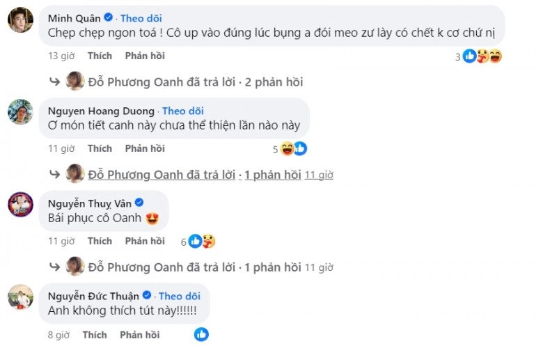 Bà bầu phương oanh đánh tiết canh ăn mừng tất niên btv vtv và vợ tuấn hưng phải bái phục - 6