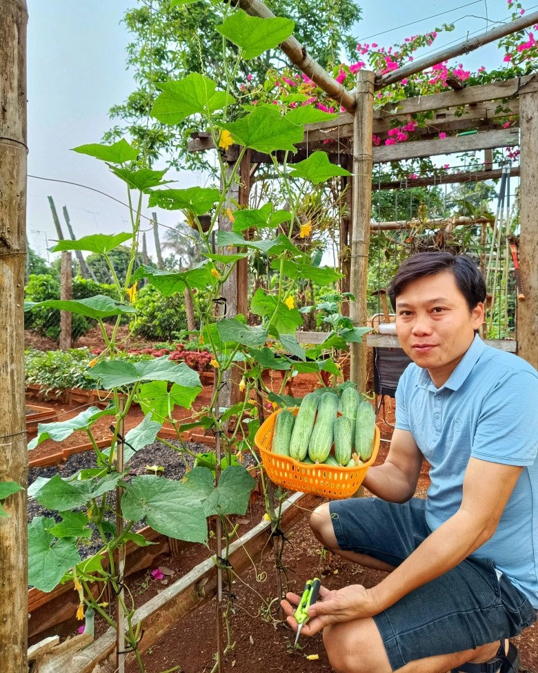 Nam công nhân tan ca tự trồng rau phục vụ bữa ăn hàng ngày chia sẻ bí quyết mát tay nhờ khâu làm đất - 10