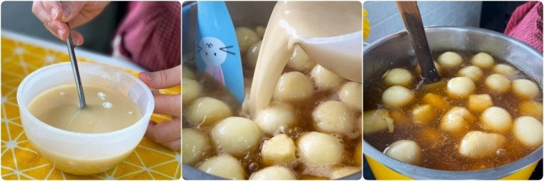 Trời lạnh làm chè sắn mochi dẻo nóng hổi ngon quên sầu chị em ăn mấy bát quên cả sợ béo - 12