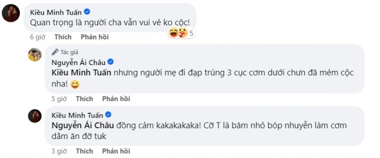 Vợ huỳnh đông chia sẻ cảnh chồng dậy sớm làm cơm cuộn cho con nhưng kết quả làm ai nấy cười sặc sụa - 5