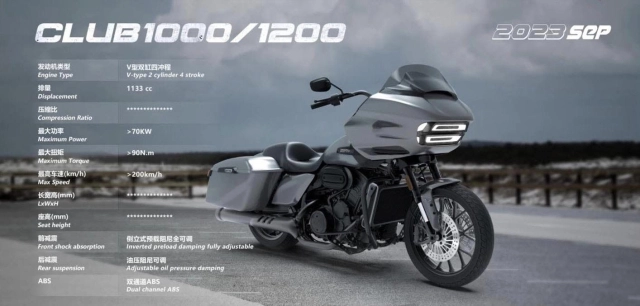 Zeths club 1200 ra mắt - bản sao của harley-davidson road glide - 4