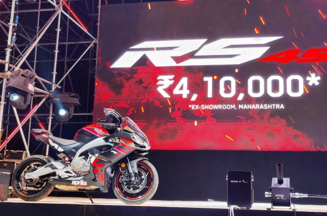 Aprilia rs 457 mới ra mắt ở ấn độ với giá bán ngang ngửa giá honda sh ngoài đại lý - 1