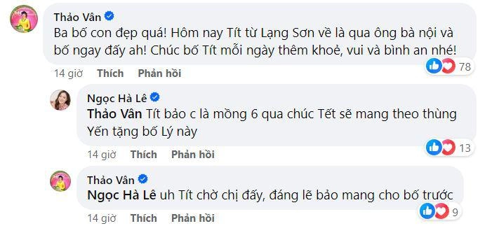 Con trai công lý hiếu thảo cùng chị gái đến chúc tết bố mc thảo vân lập tức bình luận gây chú ý - 2