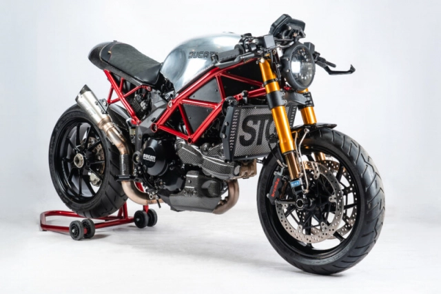 Ducati multistada 1200s độ cafe racer từ stg tracker - 1