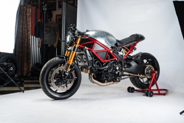 Ducati multistada 1200s độ cafe racer từ stg tracker - 6