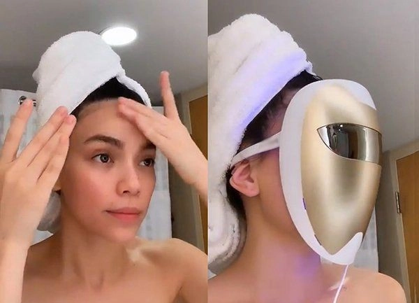 Dưỡng da bằng chiếc mặt nạ như người máy hội mỹ nhân từ á sang âu chống già tăng sinh collagen cho da - 6