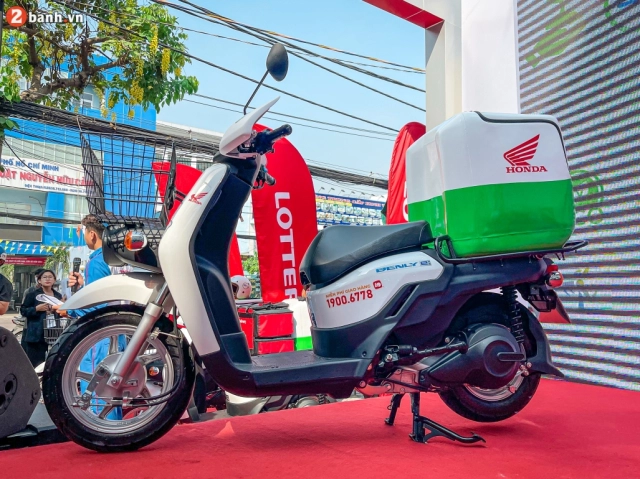 Honda việt nam bàn giao hàng trăm xe điện benly e cho lotteria để giao gà - 15