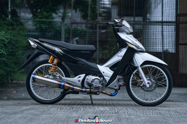 Honda wave x độ được khai mở tâm hồn bằng cục máy monkey 125 - 13