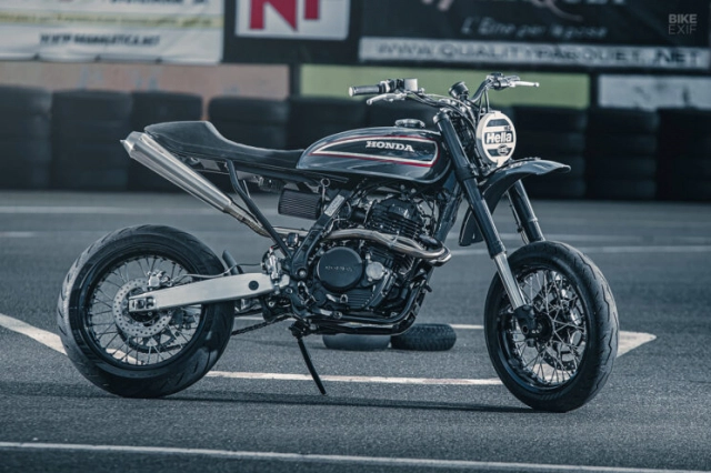 Supermoto honda dominator đến từ sicily đẹp cỡ nào - 2