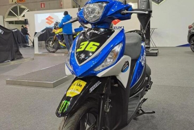 Suzuki giúp đỡ trẻ em ung thư bằng cách đấu giá xe tay ga sử dụng trong motogp - 1
