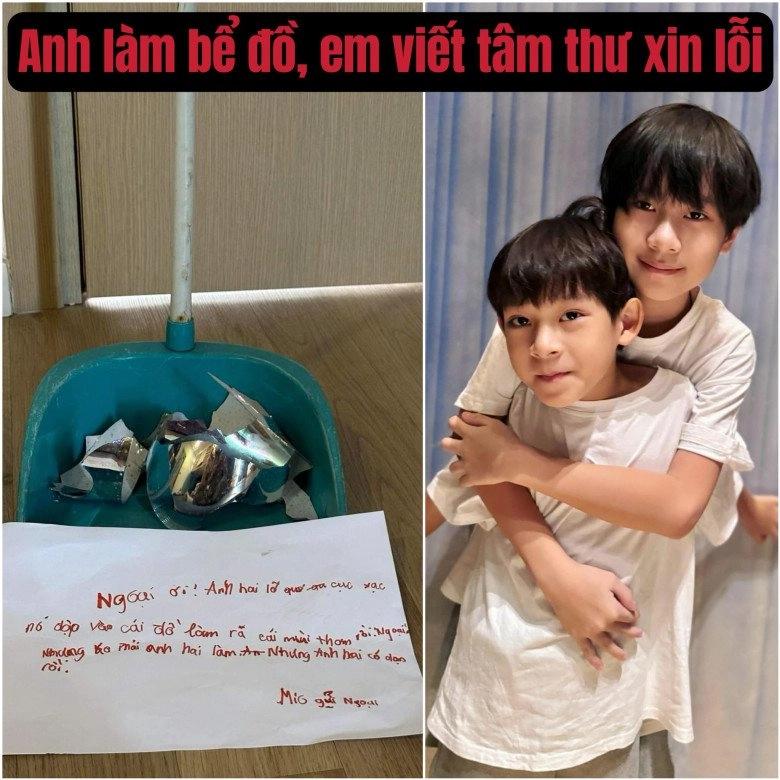 Viết thư nhận lỗi với bà ngoại thay anh cả con út lý hải minh hà cho thấy cách bố mẹ nuôi dạy rất đặc biệt - 1