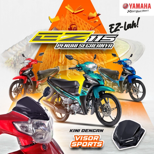 Yamaha ez115 2024 thay đổi diện mạo sau khi thừa kế di sản của yaz 125 - 3