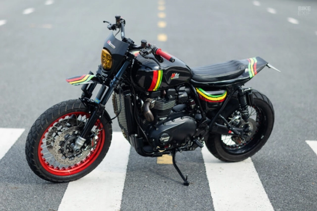 Triumph street twin độ lấy cảm hứng từ nhạc reggae - 1