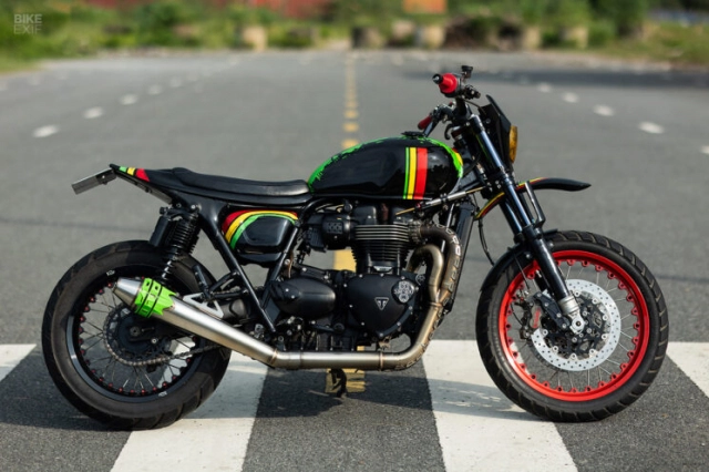 Triumph street twin độ lấy cảm hứng từ nhạc reggae - 3